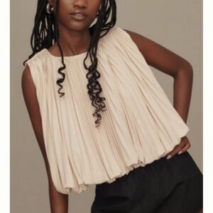 Anthropologie - Mare Sleeveless Pleated Top (S)